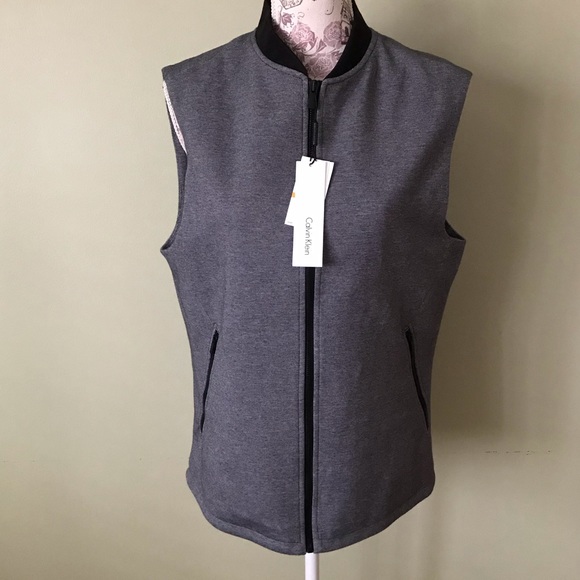 Calvin Klein Grey Slim Fit Vest - Picture 1 of 5